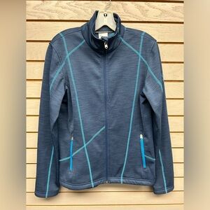 Spyder Navy Jacket with Aqua Accents